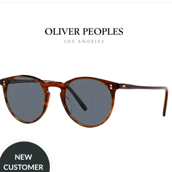 Oliver Peoples Brown Round Sunglasses - Picture 1 of 5